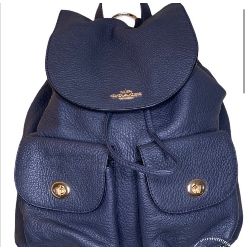 Coach Billie pebble leather backpack